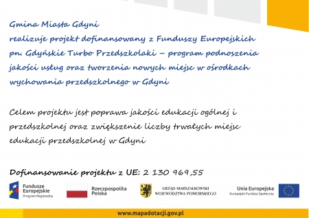Realizacja projektu ''Gdyńskie turbo przedszkolaki''