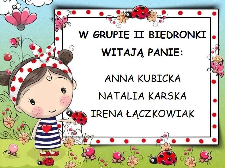 WITAMY W GRUPIE BIEDRONEK