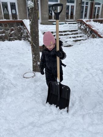 Zimowe zabawy w naszym ogrodzie